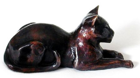 Chat couché